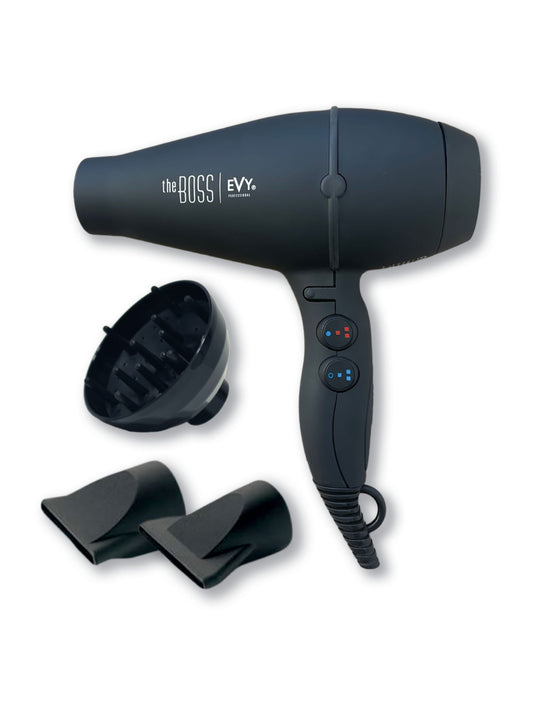 EVY MATT BLACK Boss hairdryer/diffuser
