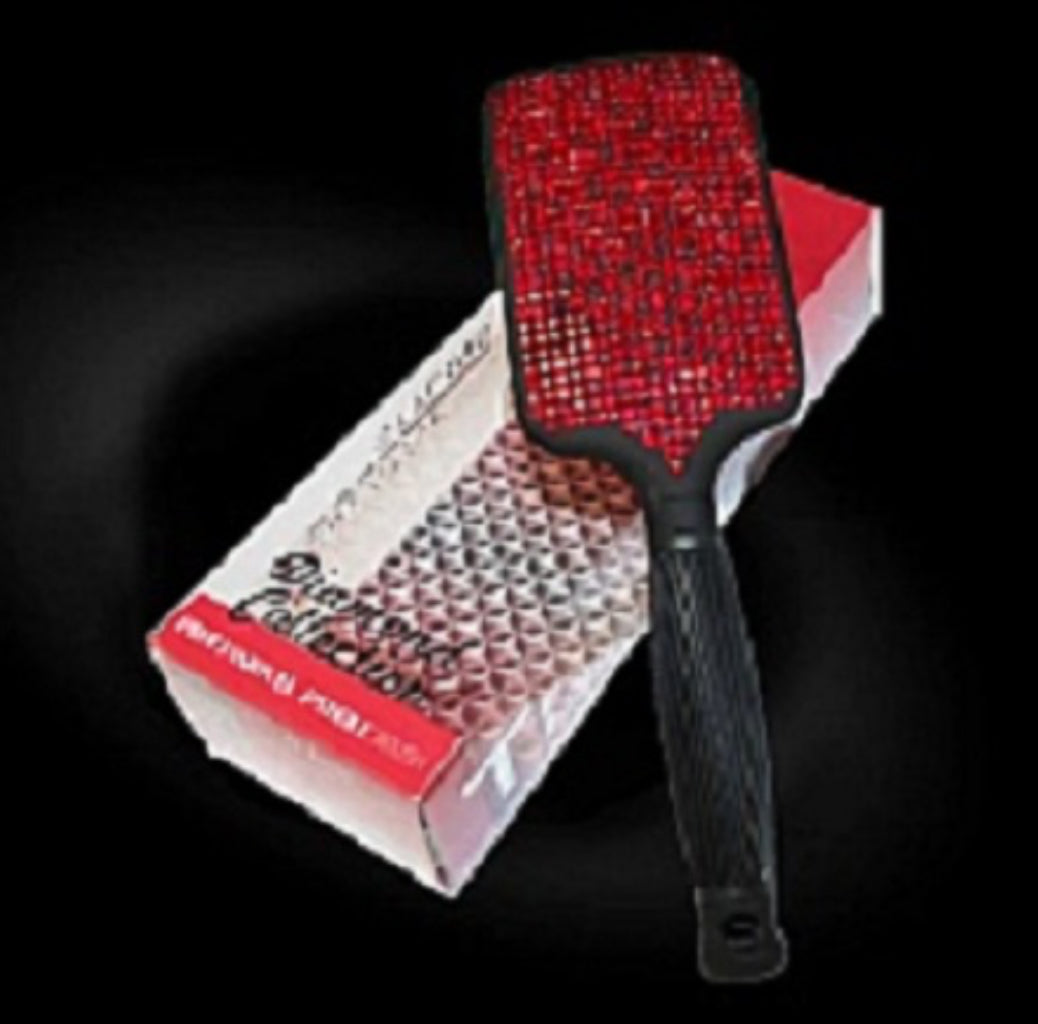 Paddle Brush - Red Crystal