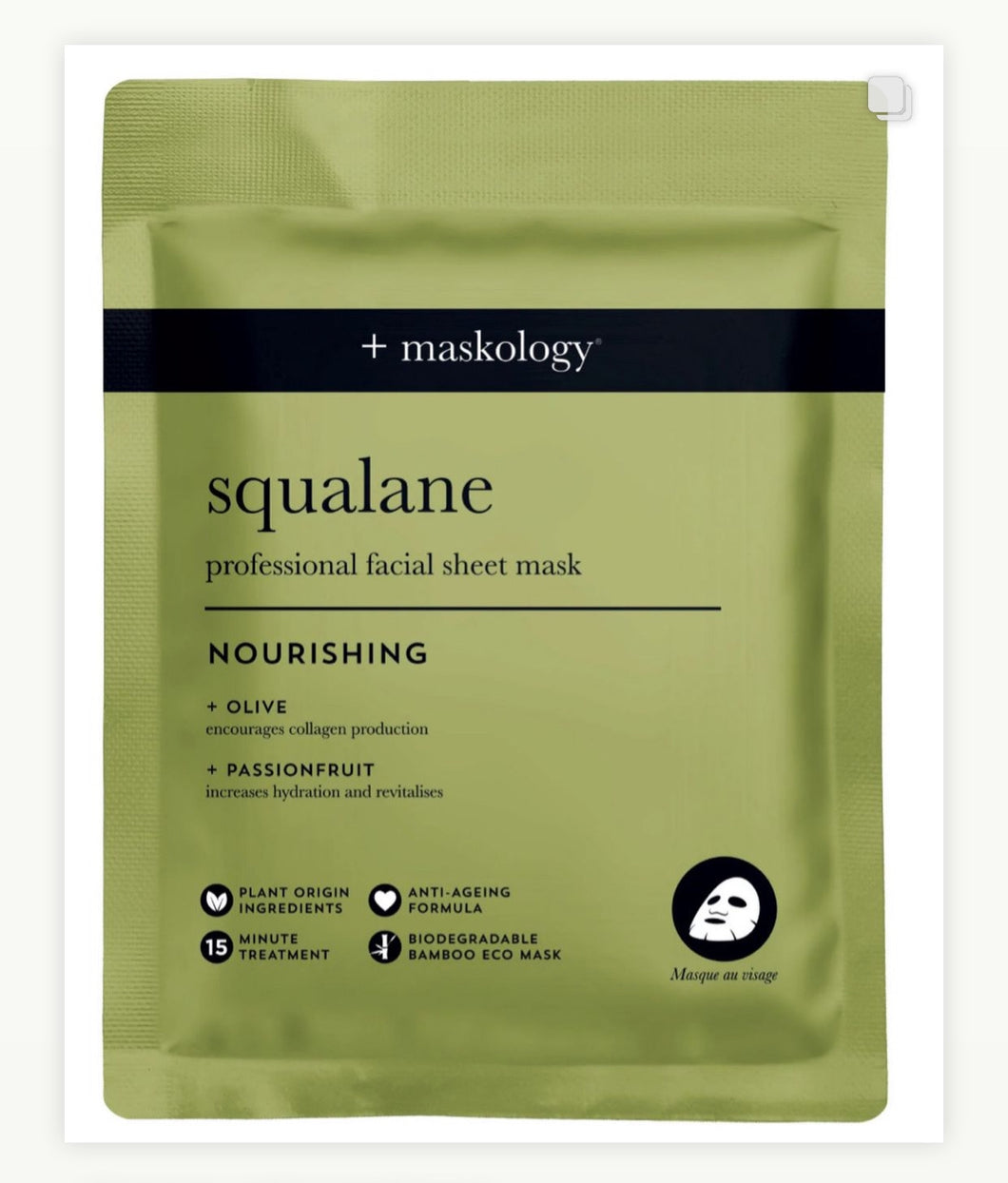 Maskology Squalane Professional Sheet Face Mask Nourishing