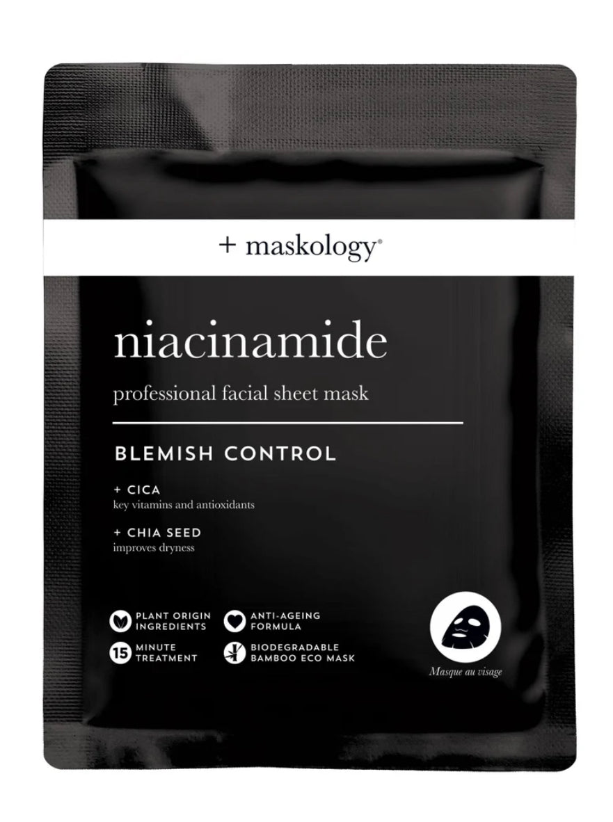 Maskology NIACINAMIDE Blemish Control Professional Face Sheet Mask