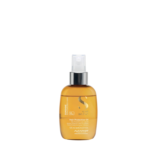 Bottle of hair protective oil