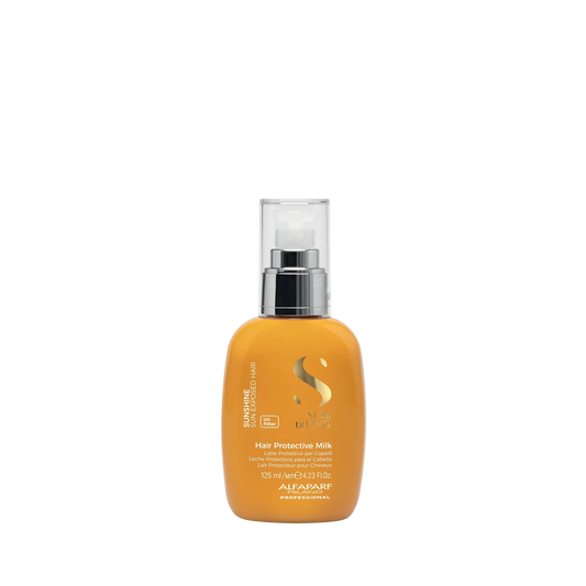 Orange bottle with silver pump 