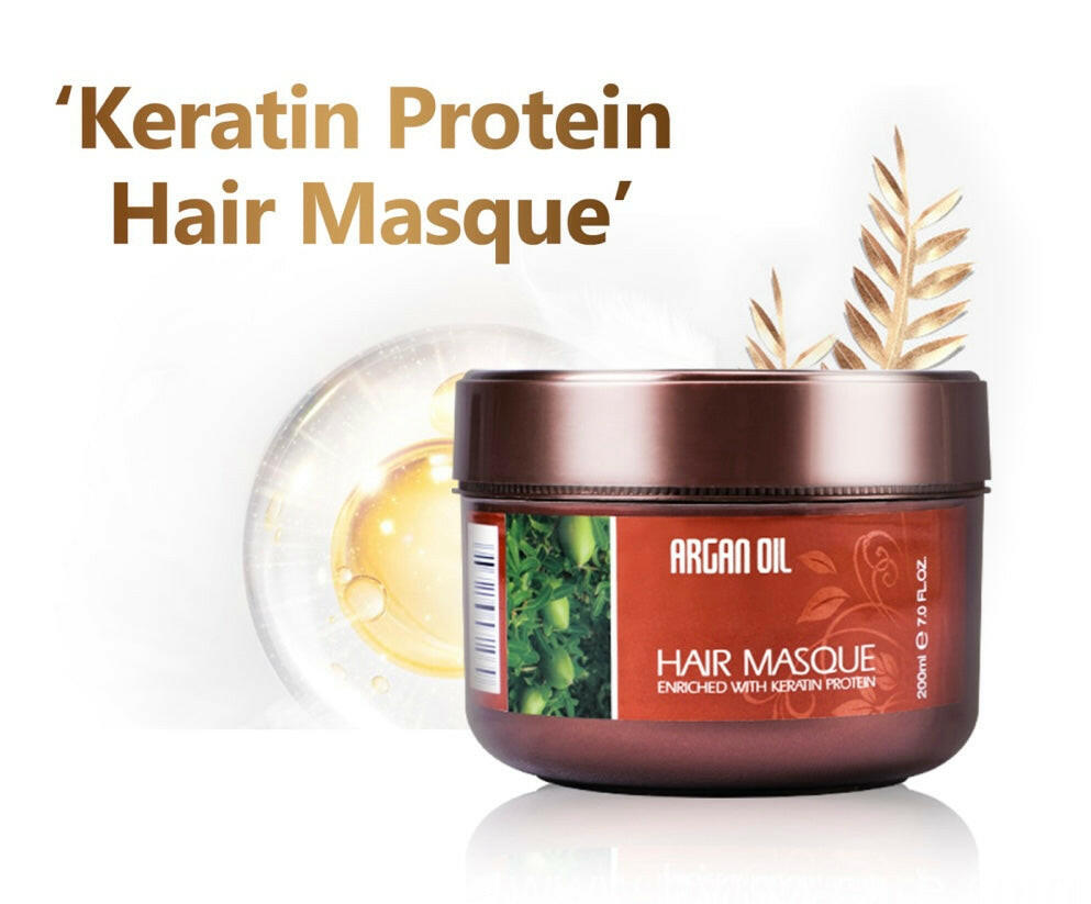 Morocco Argan Oil Hair Masque (Keratin Protein Mask) 200 ml